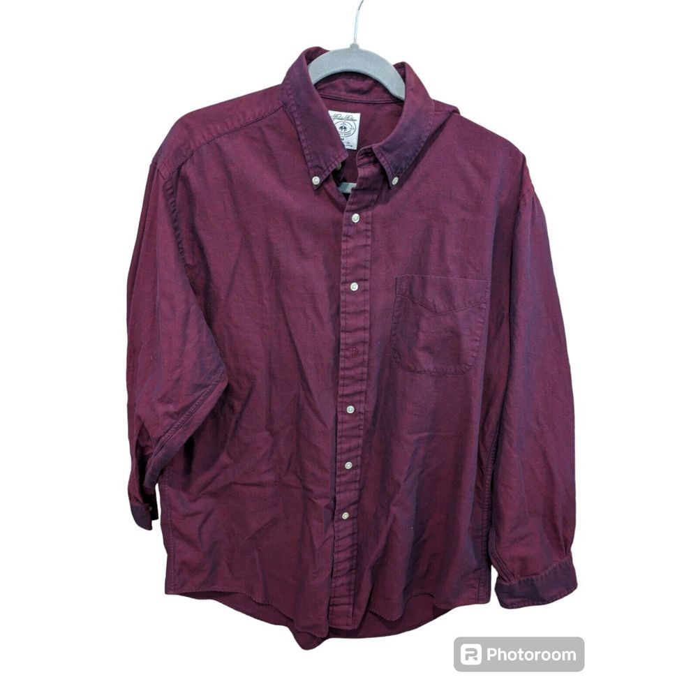 Brooks Brothers MEN'S LONG SLEEVE Shirt Size Medium Casual Cotton